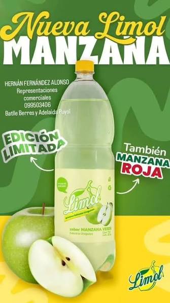 LIMOL MANZANA 2 LITRO VERDE X 6